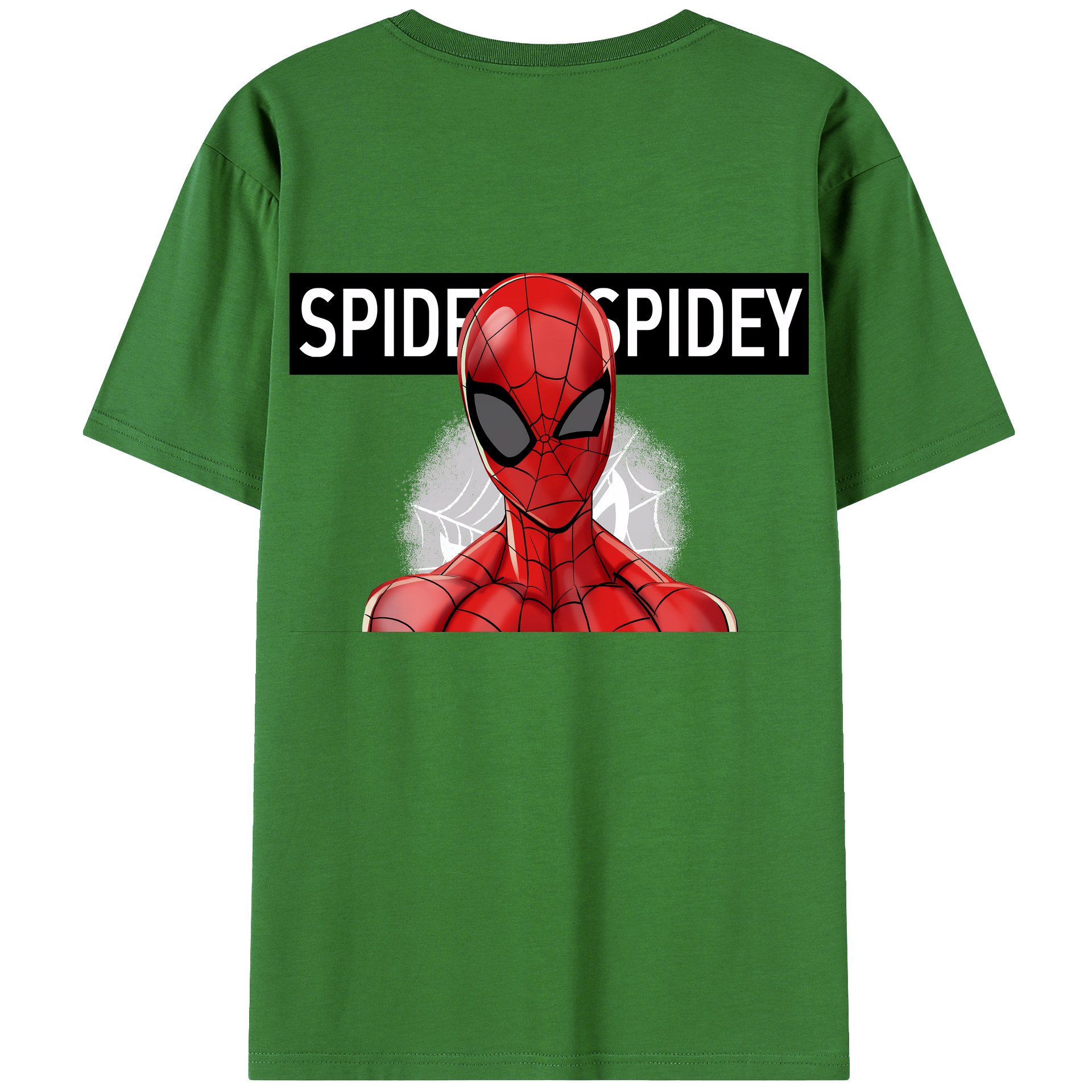（画像用） Spider Man スパイダーマン レディース半袖Tシャツ(バックプリント)
